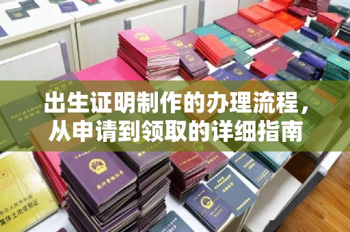 白银出生证明制作的办理流程，从申请到领取的详细指南