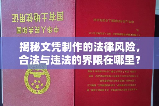 白银揭秘文凭制作的法律风险，合法与违法的界限在哪里？