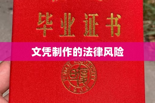白银文凭制作的法律风险
