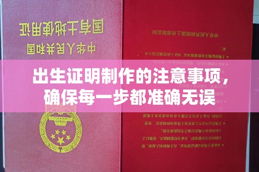 白银出生证明制作的注意事项，确保每一步都准确无误