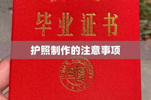 白银护照制作的注意事项